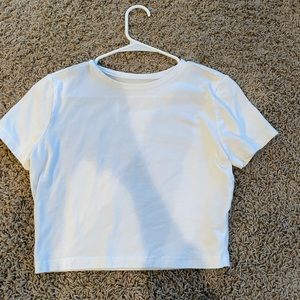 basic white tee